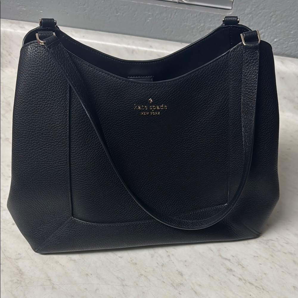 Kate Spade Black Leather Shoulder Bag